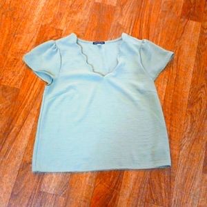 Basil Lola green shirt size small (S/P)
